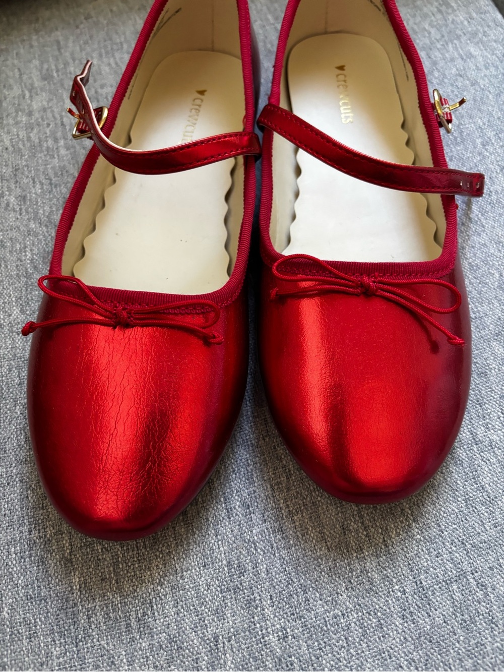 Crewcuts Red Mary Jane Ballet Flats for Kids